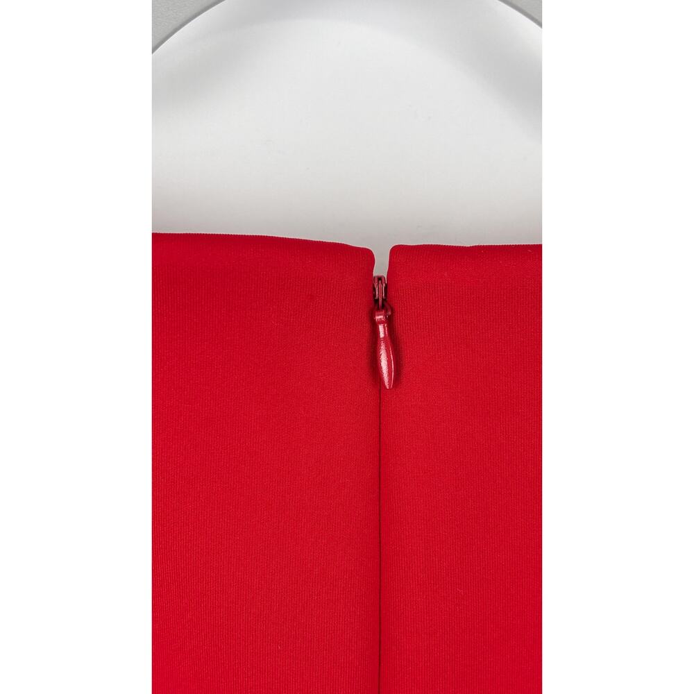 Calvin Klein Sleeveless Cut Out Sheath Dress Red Womens Size 12 - Picture 8 of 11